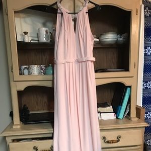 Davids Bridal Blush Bridesmaid Dress